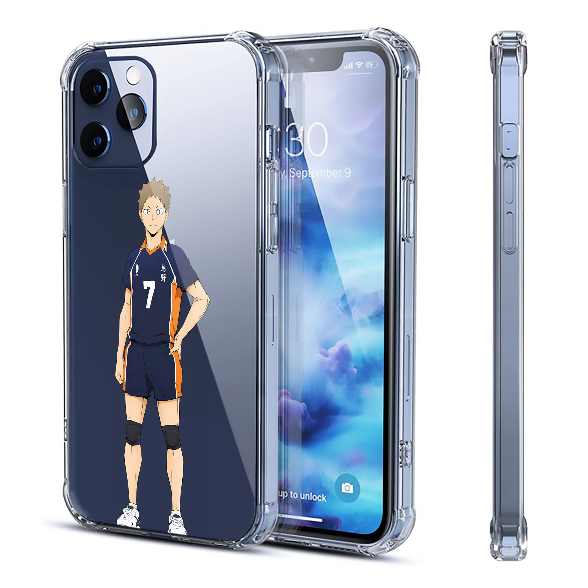 （画像用） ハイキュー!! Haikyu!! 【iPhone 12シリーズ対応】透明スマホケース（クリアソフトケース）